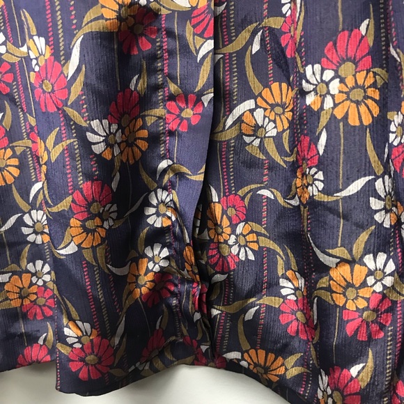 Vintage Panther Women’s Blouse Mock Neck With Tie Floral Size 5/6 [M] - Picture 5 of 9